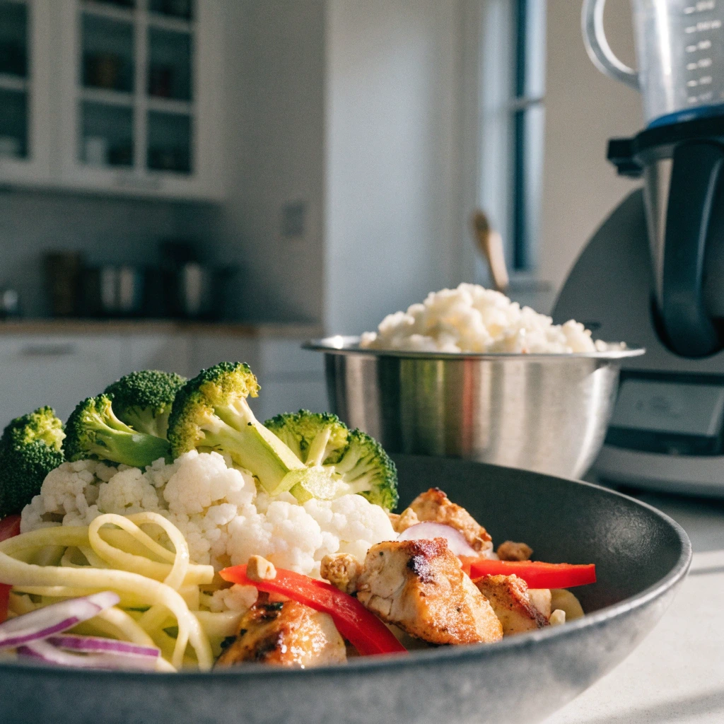 Schnelle Low Carb Rezepte Thermomix mit Gemüse und Hähnchen