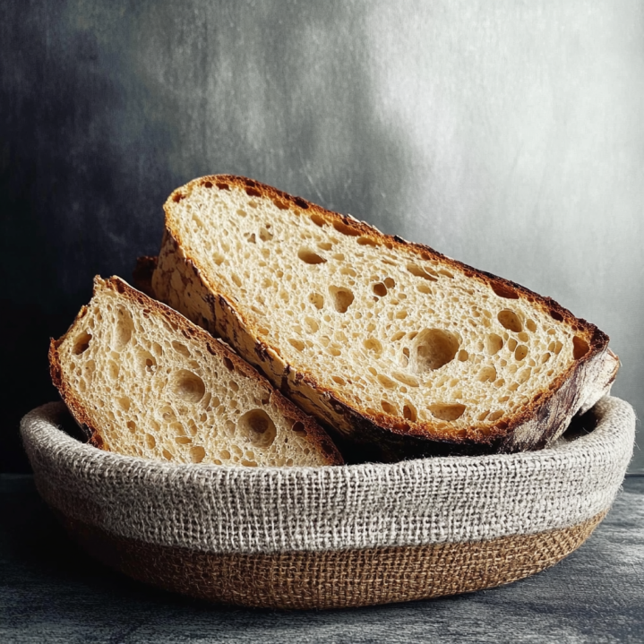 Grundrezept Dinkelbrot 73 Frisch gebackenes Dinkelbrot mit knuspriger Kruste und luftiger Krume,