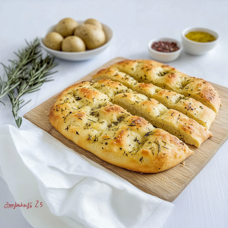 Kartoffel Focaccia mit knuspriger Kruste