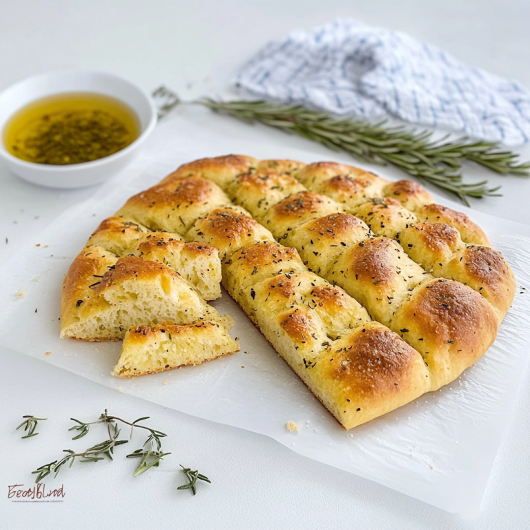 Kartoffel Focaccia mit knuspriger Kruste, Rosmarin und Olivenöl